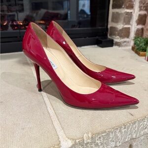 Jimmy Choo Cranberry Red Patent Heels